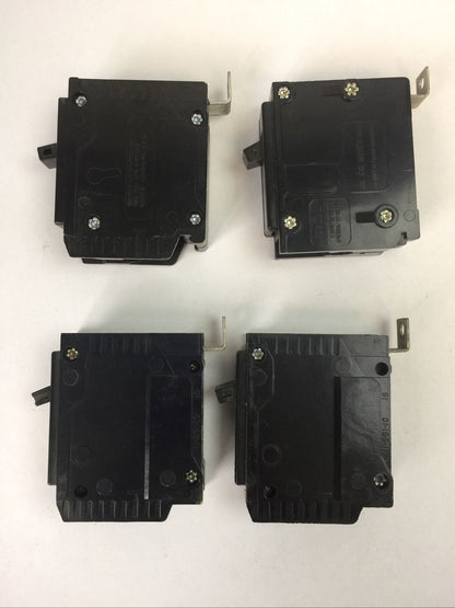 CHALLENGER/SYLVANIA BQ1C015 CIRCUIT BREAKER 1POLE 15AMP 120/240VAC (LOT OF 4)