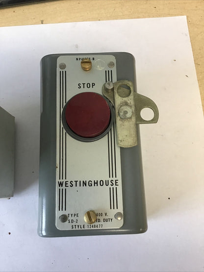 WESTINGHOUSE SD2 PUSH BUTTON STATION STANDARD DUTY 600V