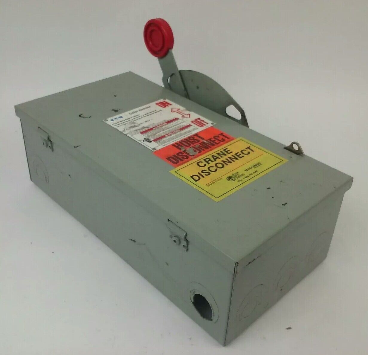 CUTLER HAMMER DH361FGK FUSIBLE SAFETY SWITCH 3P 30A 600VAC 20HP TYPE 1 ENCLOSURE