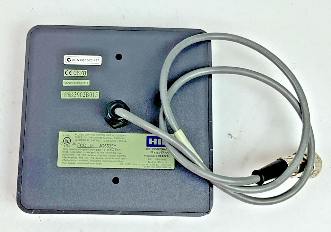 HID 5355AGN00 WALL SWITCH PROXIMITY READER 10-28.5VDC/ 155MA PROXPRO