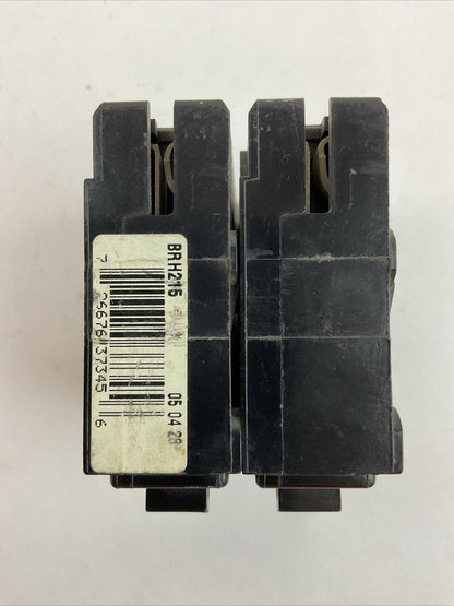 CUTLER HAMMER BRH215 CIRCUIT BREAKER 2POLE 15AMP 120/240VAC