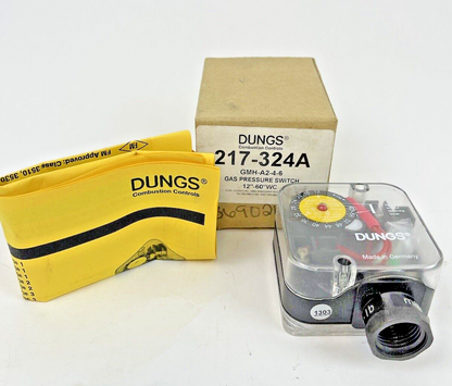 DUNGS - 217-324A - GAS PRESSURE SWITCH - A2-4-6 - NOW MODEL 266925