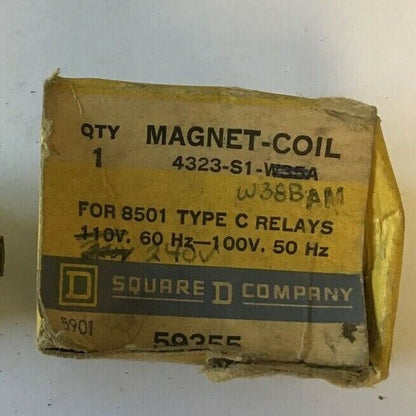 SQUARE D 4323-S1-W38B COIL 240V 60HZ