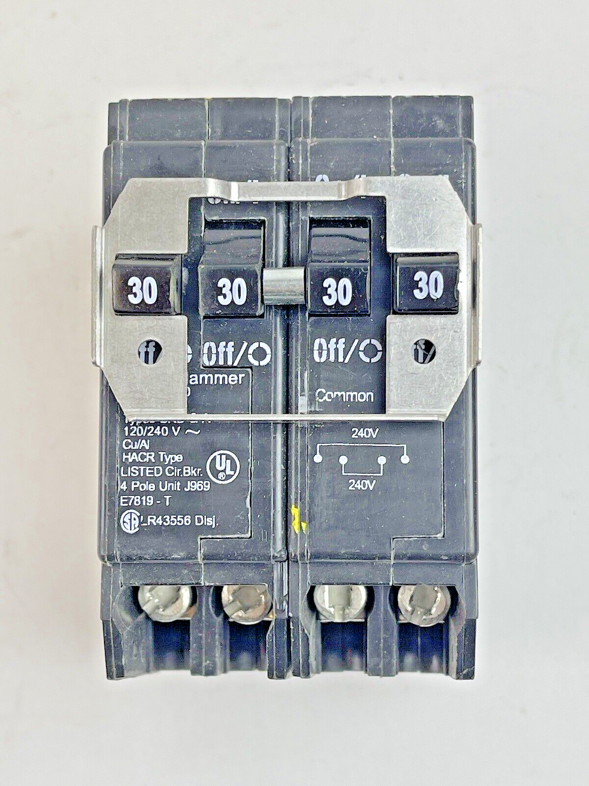 EATON CUTLER-HAMMER *BOX OF 5* - BQC230230 -2 POLE, 30A, 240 VAC CIRCUIT BREAKER