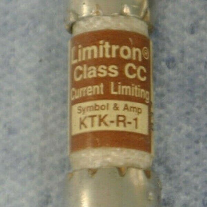 LOT of 9 / BUSSMANN KTK-R-1 (4 pcs) &  KTK-R-2 (5 pcs) CLASS CC FUSES / 600V