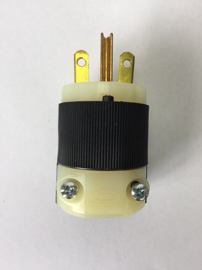 HUBBELL HBL5666C INSULGRIP PLUG 15A 250V 2POLE 3WIRE GROUNDING