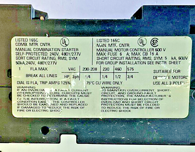 SIEMENS 3RV1021-0JA10 CIRCUIT BREAKER MOTOR CONTROL 12A 240V****LOTOF3****