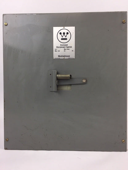 WESTINGHOUSE SDS-6030 30 MAX AMP MAX VOLT 600 AC 250 DC DISCONNECT SWITCH 6 POLE