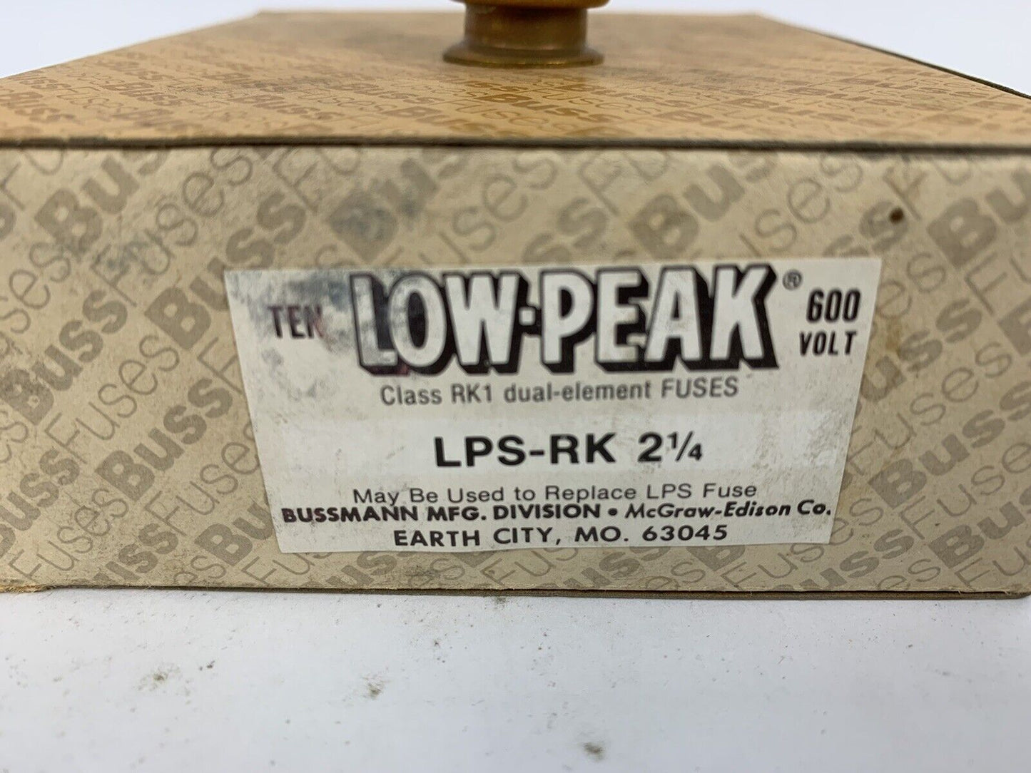 Bussman Low-Peak Dual Element LPS-RK 2 1/4 2 1/4A 600V Fuses "Lot of 10"