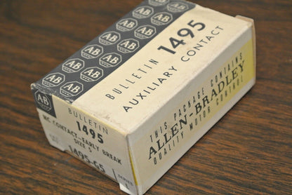 ALLEN-BRADLEY 1495-G5 AUXILIARY CONTACT / N.C. / EARLY BREAK / SIZE 5 / NEW SURP