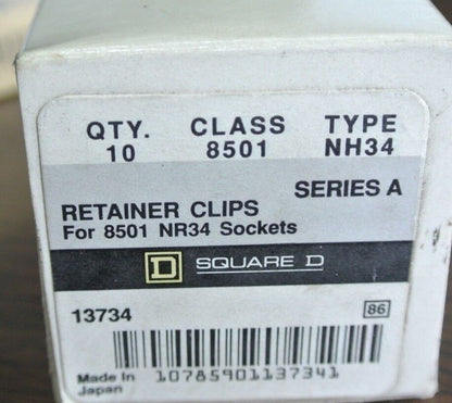 SQUARE D NH5 (1) NH6 (2), NH 34 (1) SOCKET END PLUGS, CONNECTORS RETAINER CLIPS
