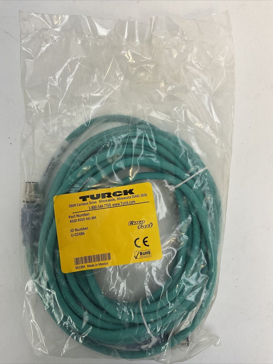 TURCK RSSD RSSD 441-8M CORDSET ETHERNET EXTENSION CABLE 8 METER