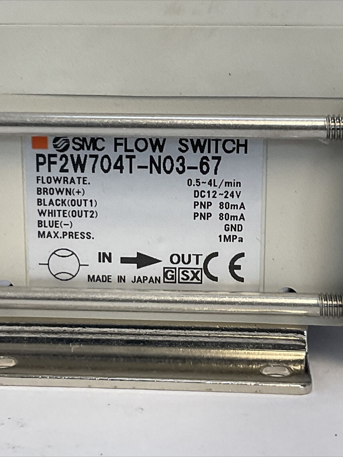 SMC PF2W704T-N03-67 DIGITAL FLOW SWITCH 12-24VDC