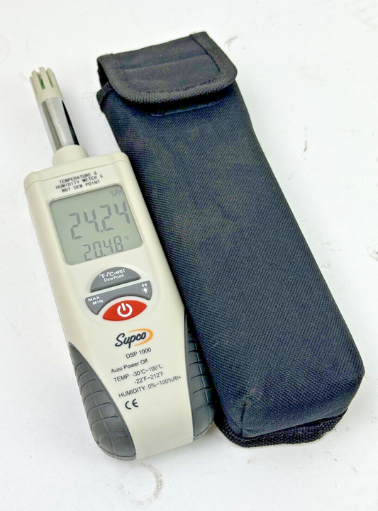 SUPCO - DSP 1000 - DIGITAL PSYCHROMETER - TEMP & HUMIDITY METER & WBT DEW POINT