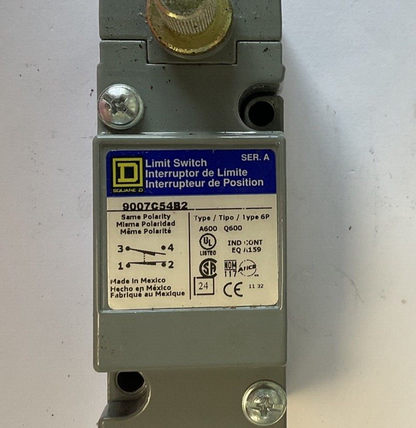 SQUARE D 9007C54B2 LIMIT SWITCH SER.A TYPE 6P