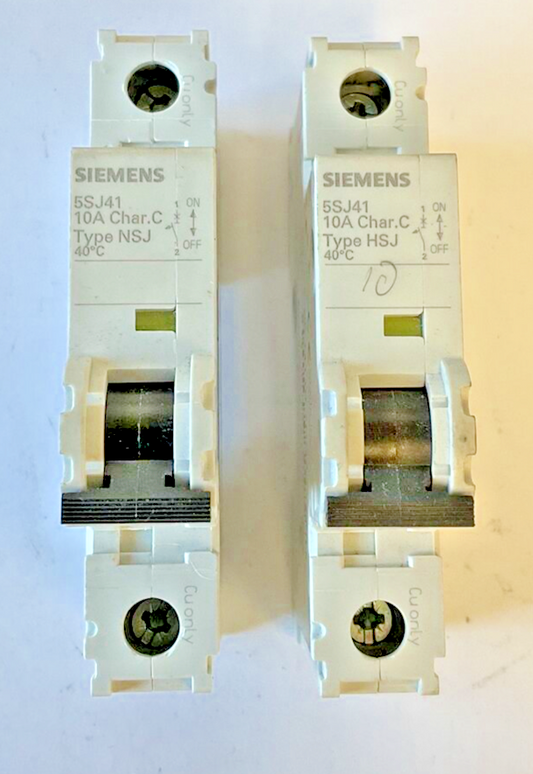 SIEMENS 5SJ4110-7HG40 CIRCUIT BREAKER 10A CHAR.C TYPE HSJ 230V ***LOTOF2***