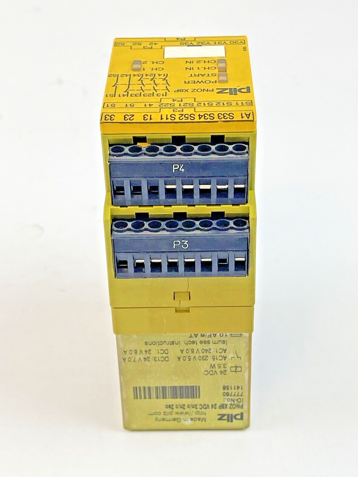 PILZ - PN0ZX8P 24VDC 3n/o 2n/c 2so - SAFETY RELAY - 24VDC, 3.5 W