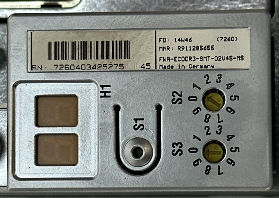 REXROTH DKC11.3-040-7-FW SERVO DRIVE FWA-ECODR3-SMT-02V45-MS ESM02.3-FW