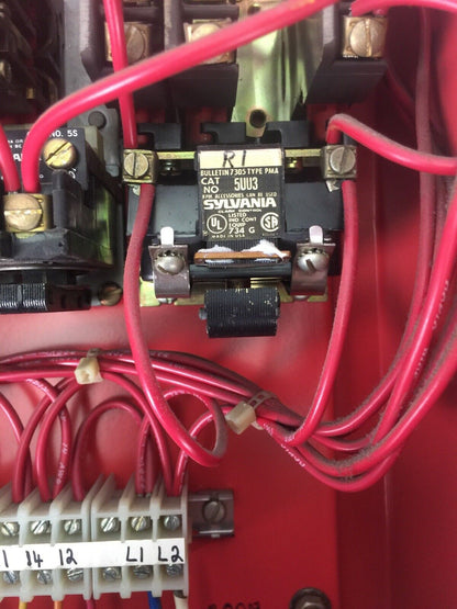 SYLVANIA CLARK CONTROL 10665 FIRE PUMP ALARM PANEL