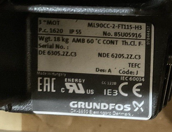 GRUNDFOS MTR3-8/8 A-W-A-HUUV CENTRIFUGAL PUMP 60HZ