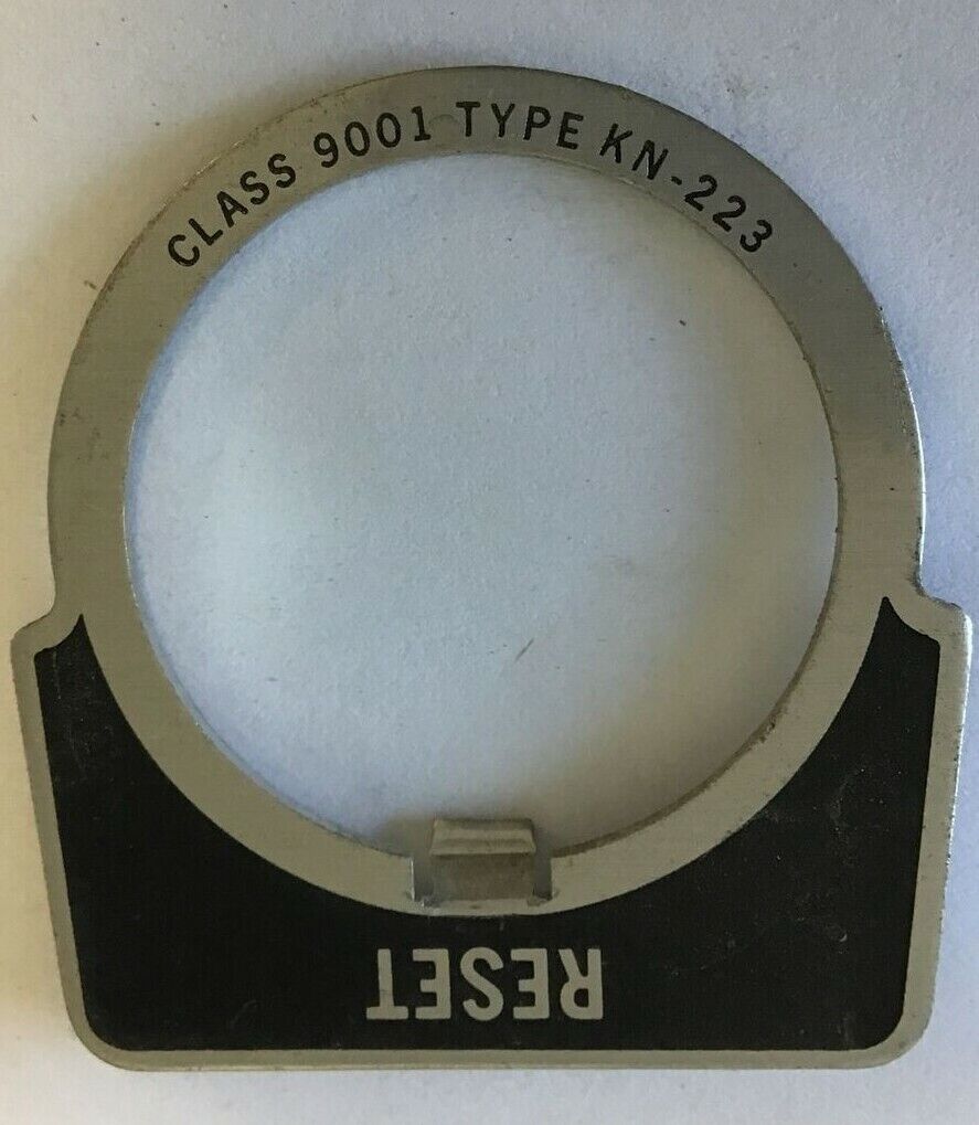 SQUARE D 9001 KN-223 LEGEND PLATE RESET ****LOTOF39****