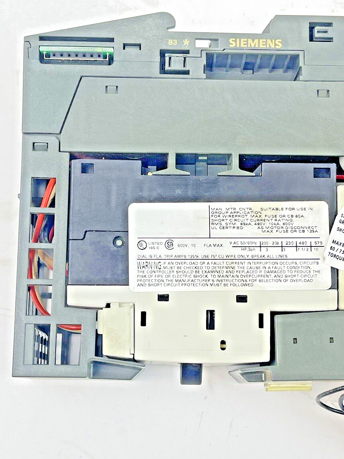 SIEMENS - 3RK1301-1EB00-0AA2/ 3RV1011-0EA10/ 3RH1911-1AA01/ 3RK 1903-2AA00