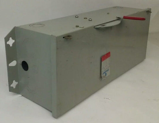 CHALLENGER HD363SNC FUSIBLE SAFETY SWITCH, 100A, 600V, 3PH, 75HP, TYPE 1 INDOOR