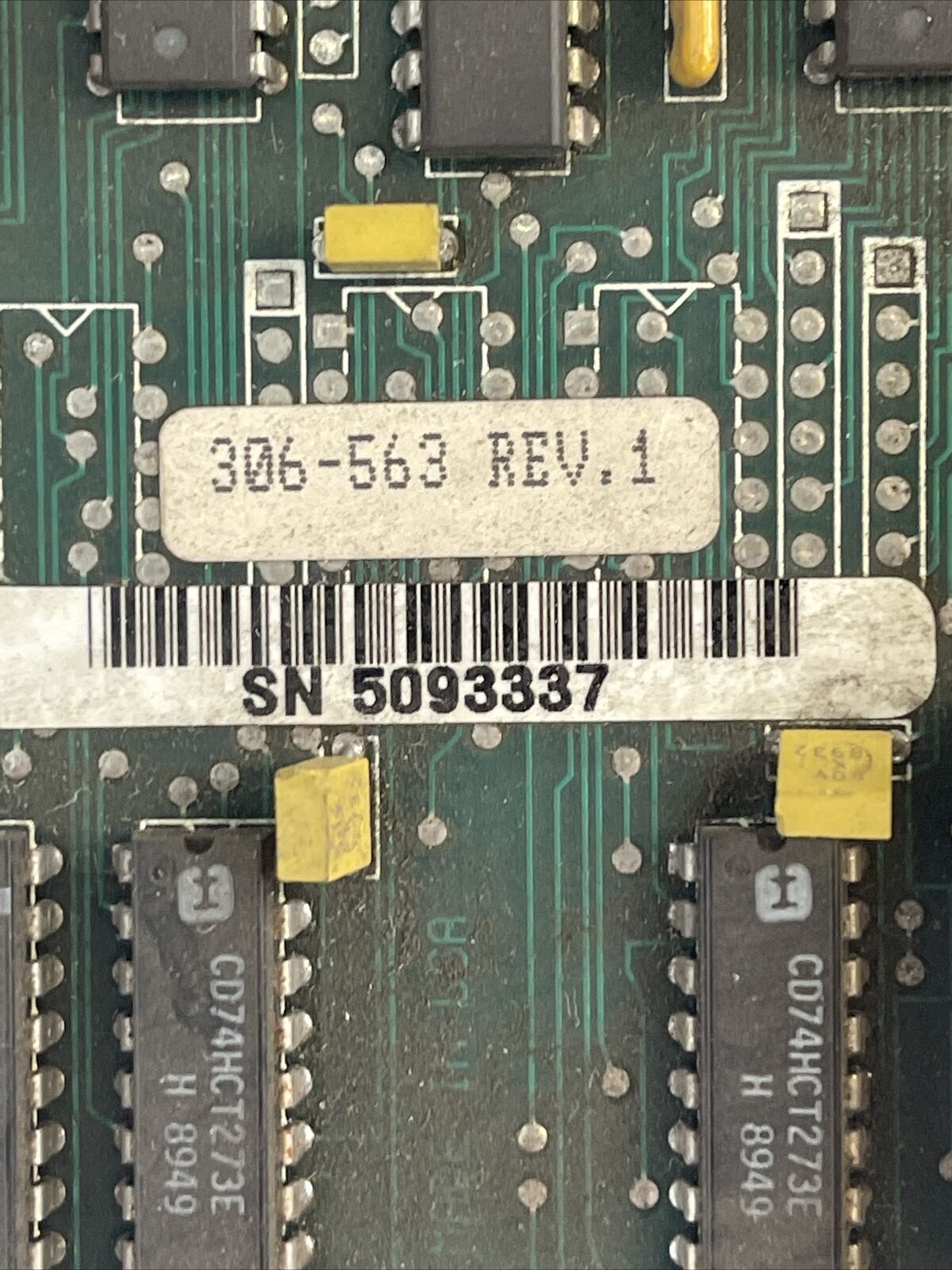 UNICO 306-563 REV. 1 CIRCUIT BOARD