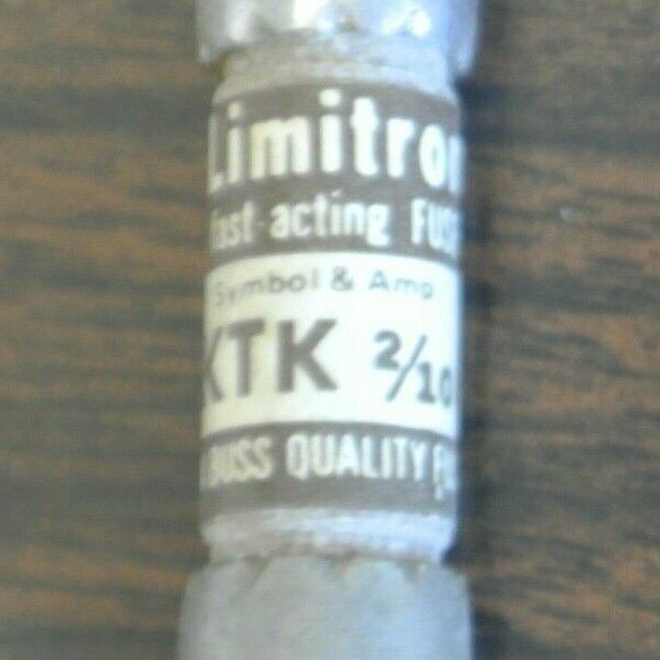 LOT of 10 / BUSSMANN KTK-R-2/10 LIMITRON FUSE / 2/10A / 600V / NEW SURPLUS