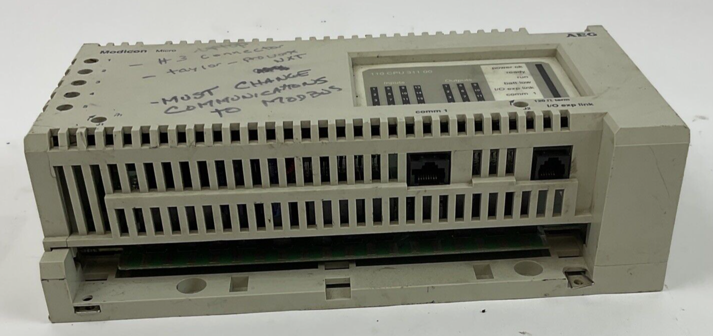 SCHNEIDER AUTOMATION MICRO 110 CPU 311 00 MODICON CPU CONTROLLER