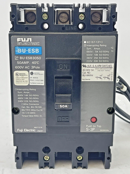 FUJI - BU-ESB3050 - CIRCUIT BREKER - 50 AMP, 600 VOLT, 3 POLE, 10kA