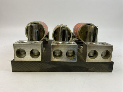GOULD 64033J FUSE BLOCK 600V 400AMP 3POLE CLASS J AMP-TRAP 2000 AJT225 FUSE 225A