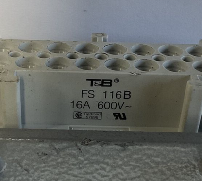 THOMAS&BETTS FS 116B AND MS 216B 16A 600V FEMALE AND MALE PLUG RECEPTACLE