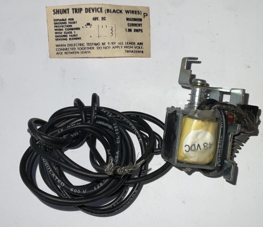 GE TEDST9 SHUNT TRIP DEVICE 48VDC 1.09A