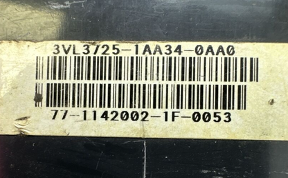 SIEMENS 3VL3725-1AA34-0AA0 CIRCUIT BREAKER 250A 3P 600VAC 250VDC 3VL9325-7DC35