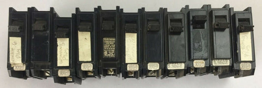CHALLENGER/SYLVANIA BQ1C020 CIRCUIT BREAKER 1POLE 20AMP 120/240VAC (LOT OF 11)