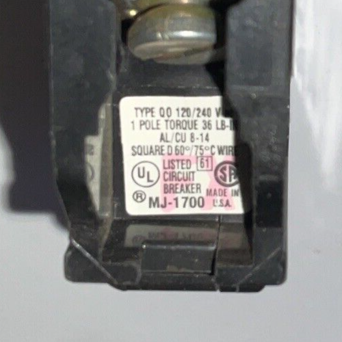 SQUARE D QO130 CIRCUIT BREAKER 120/240VAC 1POLE ***LOTOF9***