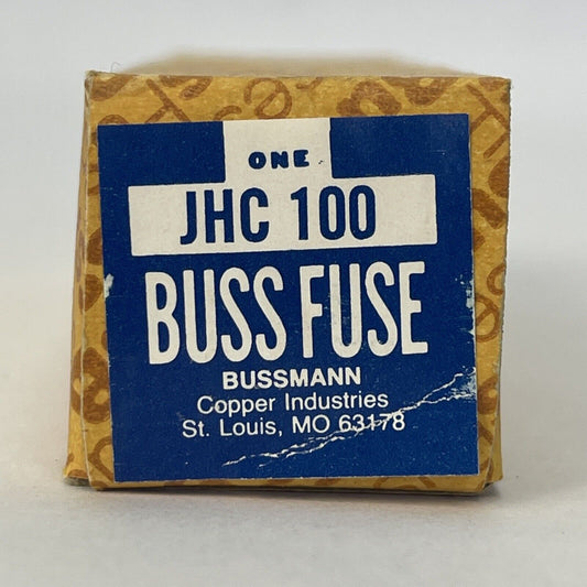 BUSS JHC100 HI-CAP TIME DELAY FUSE CLASS J 100AMP 600VAC