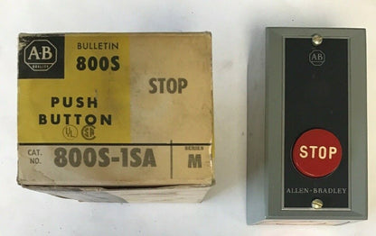 ALLEN BRADLEY 800S1-SA SER.M  PUSH BUTTON RED STOP