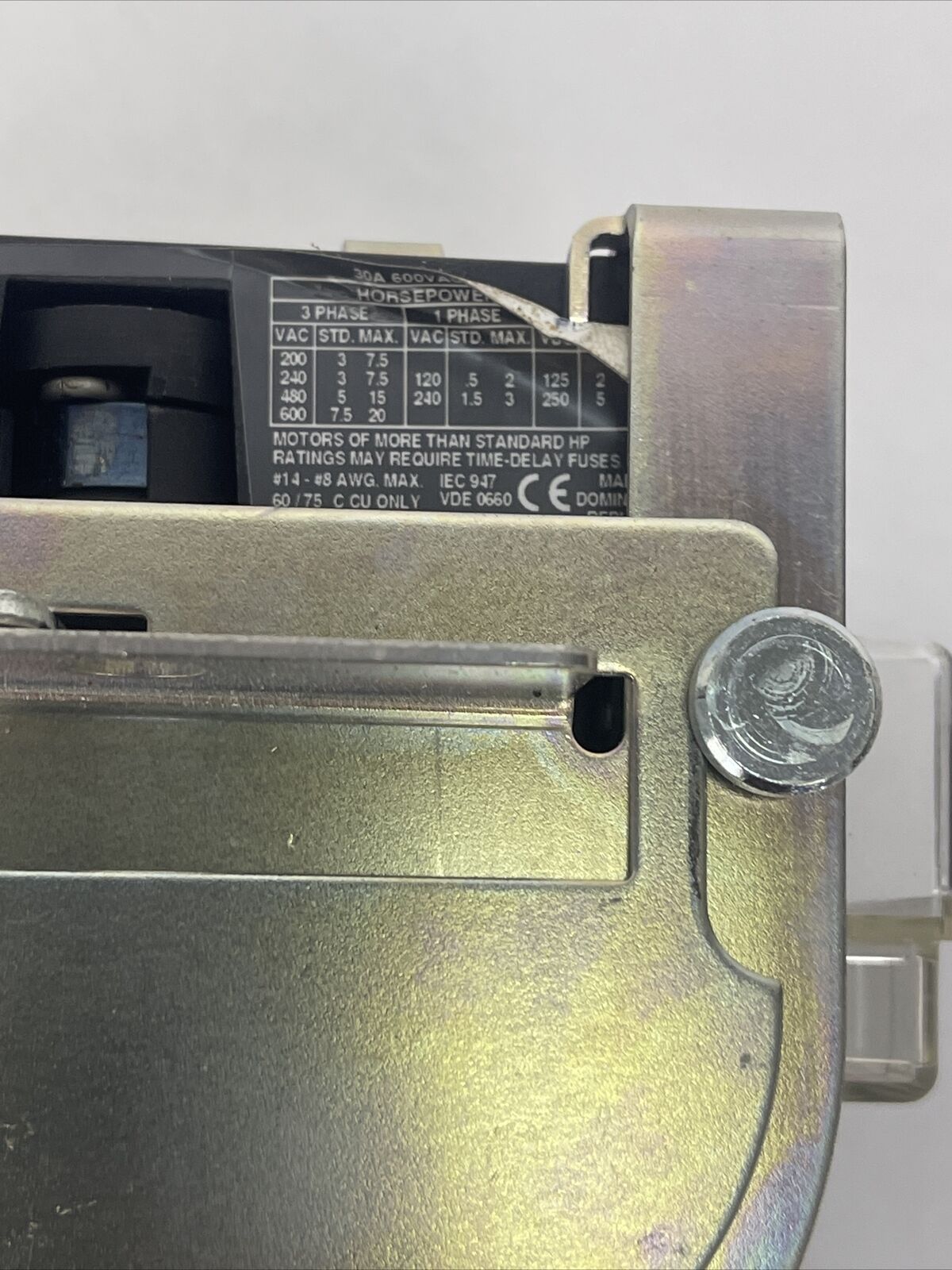 ALLEN BRADLEY 194RF-NJ030* DISCONNECT SWITCH FUSIBLE LPJ-15SP FUSES 15AMP