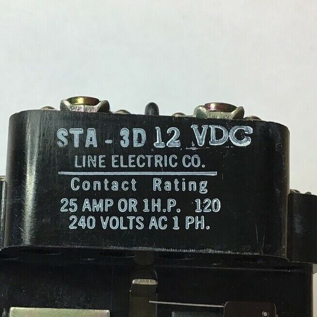 LINE ELECTRIC STA-3D12 VDC RELAY