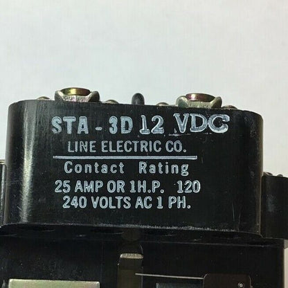 LINE ELECTRIC STA-3D12 VDC RELAY