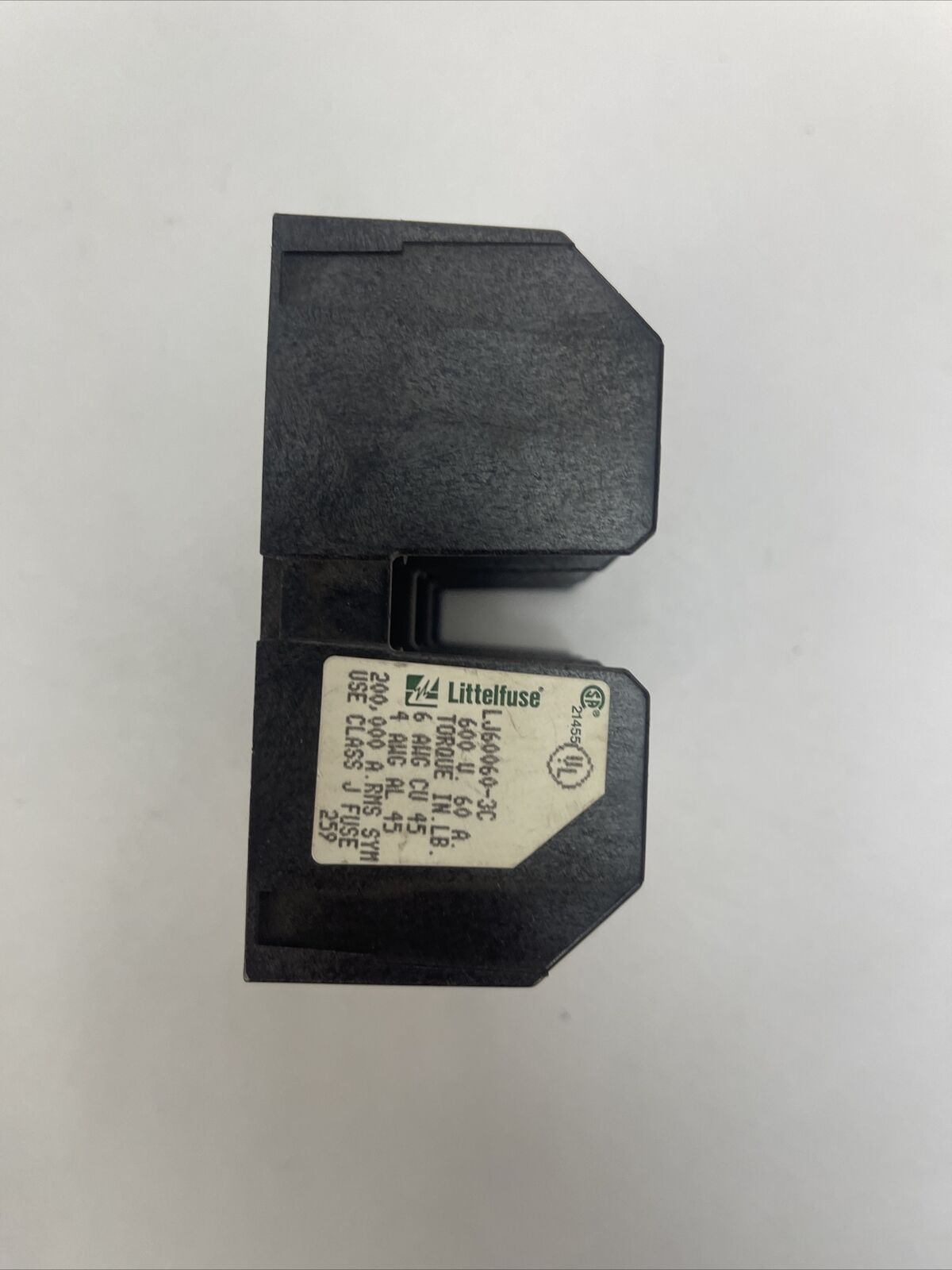 LITTELFUSE LJ60060-3C FUSE HOLDER 600V 60A USE CLASS J FUSE
