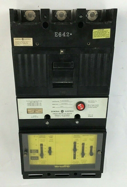 GE TJS36036 CIRCUIT BREAKER 300A 600VAC W/ VERSATRIP 300A  TRIP UNIT