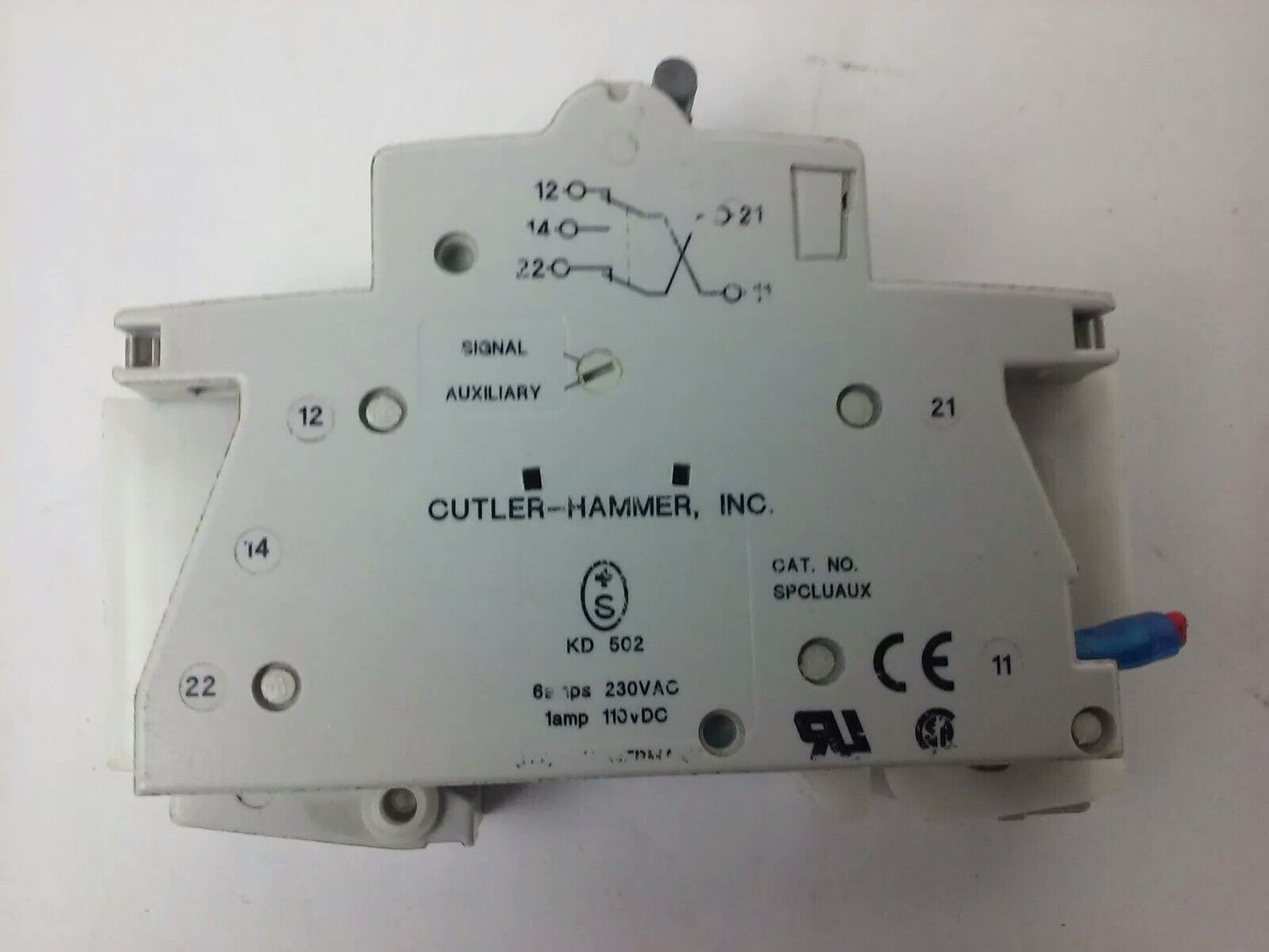 CUTLER HAMMER SPCL1C03, SPCLUAUX TEST CIRCUIT BREAKER, 1P,3A, 277V, USED SURPLUS