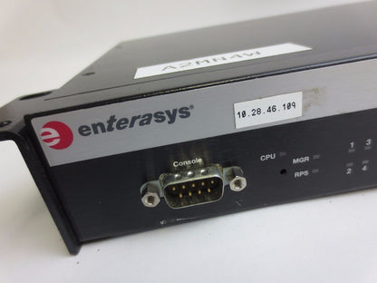 ENTERASYS A2H124-24 - 24-PORT ETHERNET SWITCH w/ REDUNDANT POWER SUPPLY