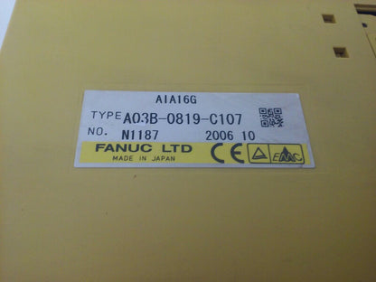 FANUC AIA16G TYPE A03B-0819-C107 INPUT MODULE