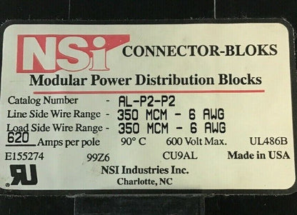 NSI AL-P2-P2 POWER DISTRIBUTION BLOCK