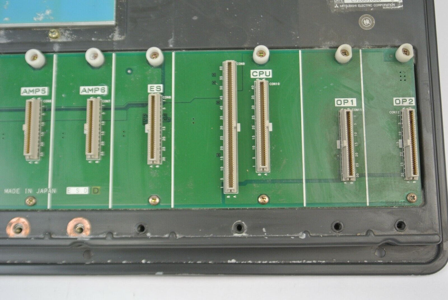 MITSUBISHI A372B MULTIAXIS CONTROLLER MODULE MOUNTING BASE / BACKPLANE