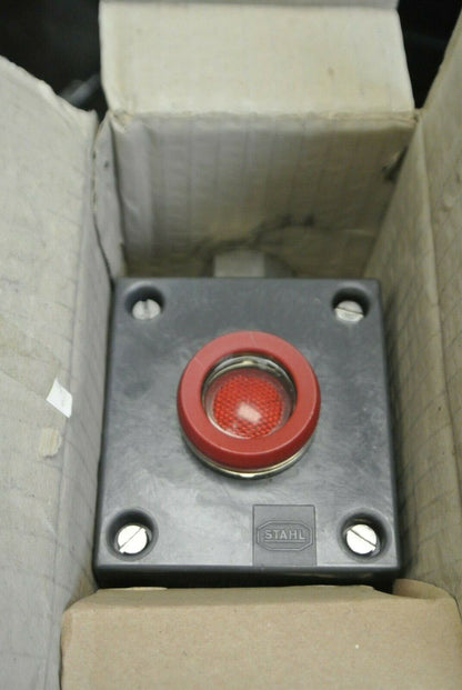 KILLARK / STAHL K2F1 / 8030/11 PILOT LIGHT / RED / 3/4" FEED-THRU / NEW SURPLUS